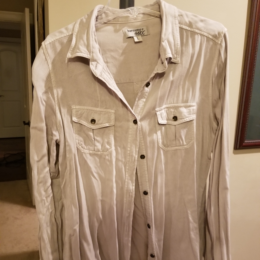Silky button down